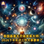 泰国灵媒普莱大师最新预言：2026年下半年这些事将要发生