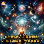 布兰登6月28日最新预言：2026下半年这三件大事要来了